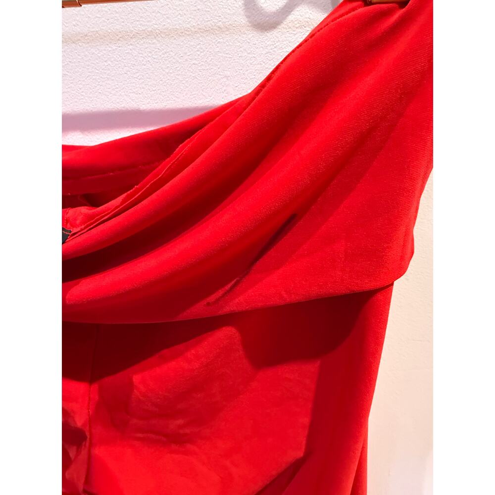 Norma Kamali Red Leggings  Foldover Stripe Track Pant Large - Picture 4 of 10